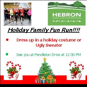 Holiday Fun Run Town Of Hebron